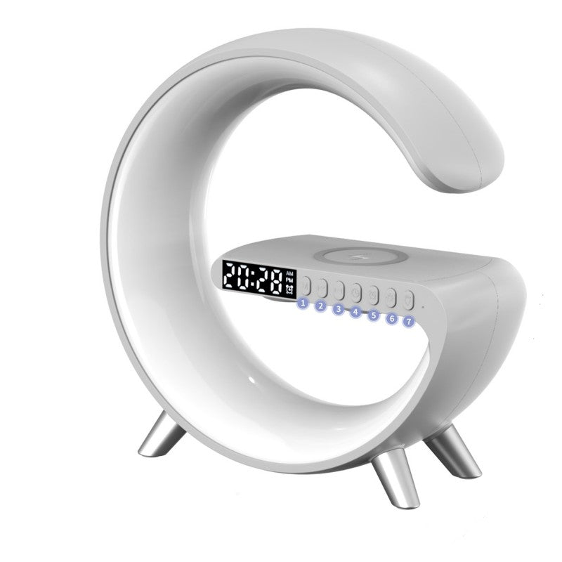 G-Shape Lamp with Speaker, Clock and Charger